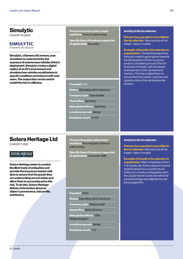 Lloyds Lab Impact Report - Page 101