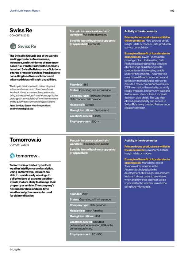 Lloyds Lab Impact Report - Page 103