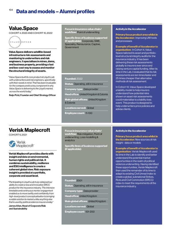 Lloyds Lab Impact Report - Page 104